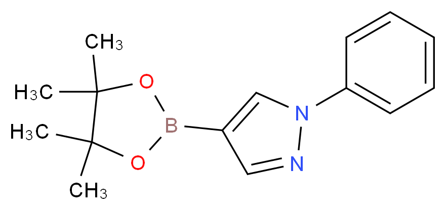1-Phenyl-4-(4,4,5,5-tetramethyl-1,3,2-dioxaborolan-2-yl)-1H-pyrazole_Molecular_structure_CAS_1002334-12-4)