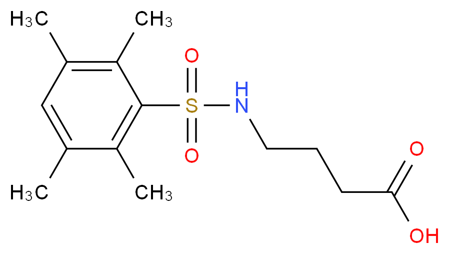 4-(2,3,5,6-Tetramethyl-benzenesulfonylamino)-butyric acid_Molecular_structure_CAS_)