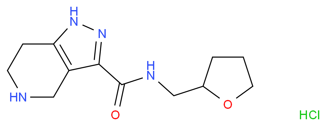 N-(Tetrahydro-2-furanylmethyl)-4,5,6,7-tetrahydro-1H-pyrazolo[4,3-c]pyridine-3-carboxamide hydrochloride_Molecular_structure_CAS_)