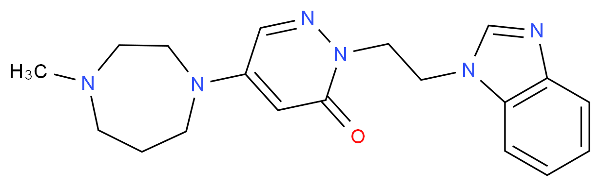 2-[2-(1H-benzimidazol-1-yl)ethyl]-5-(4-methyl-1,4-diazepan-1-yl)pyridazin-3(2H)-one_Molecular_structure_CAS_)