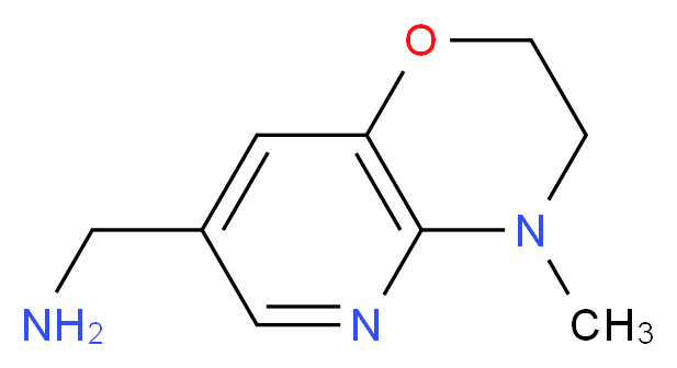 7-(Aminomethyl)-3,4-dihydro-4-methyl-2H-pyrido[3,2-b][1,4]oxazine 97%_Molecular_structure_CAS_915707-59-4)