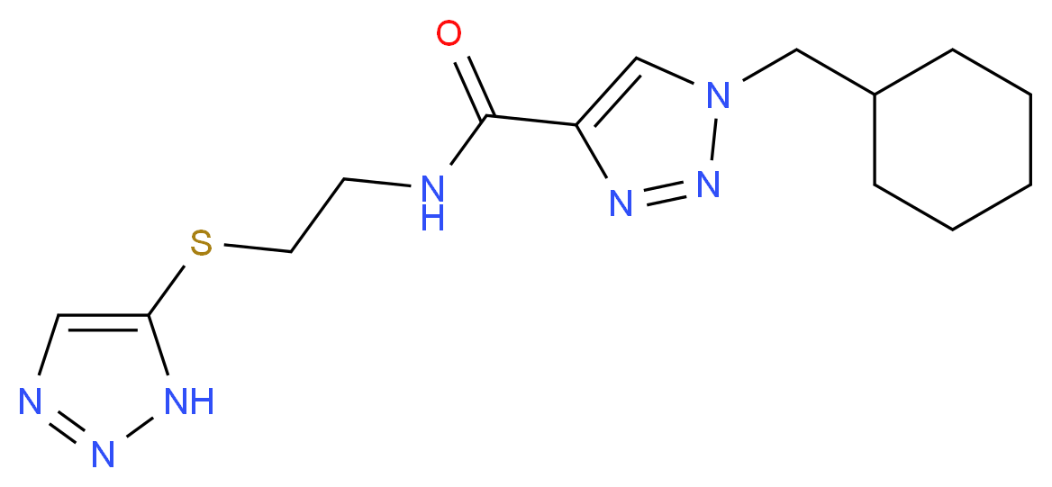 1-(cyclohexylmethyl)-N-[2-(1H-1,2,3-triazol-5-ylthio)ethyl]-1H-1,2,3-triazole-4-carboxamide_Molecular_structure_CAS_)
