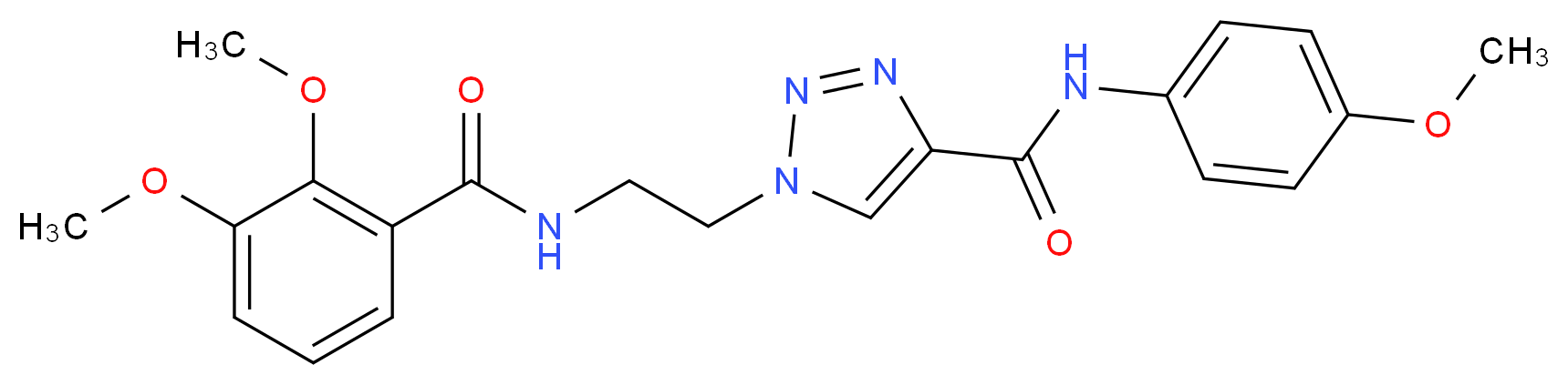 1-{2-[(2,3-dimethoxybenzoyl)amino]ethyl}-N-(4-methoxyphenyl)-1H-1,2,3-triazole-4-carboxamide_Molecular_structure_CAS_)