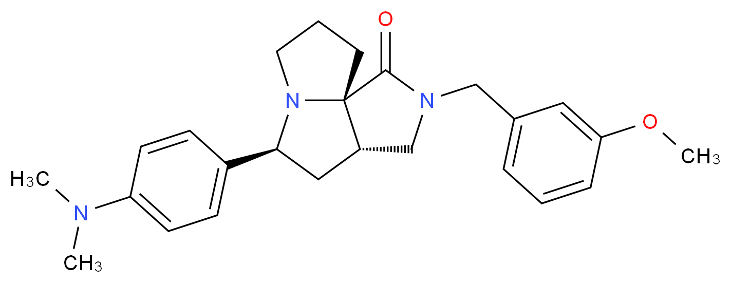 (3aS*,5S*,9aS*)-5-[4-(dimethylamino)phenyl]-2-(3-methoxybenzyl)hexahydro-7H-pyrrolo[3,4-g]pyrrolizin-1(2H)-one_Molecular_structure_CAS_)