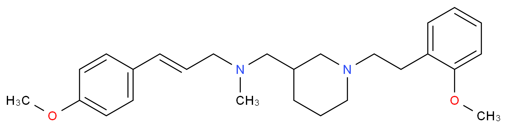 (2E)-3-(4-methoxyphenyl)-N-({1-[2-(2-methoxyphenyl)ethyl]-3-piperidinyl}methyl)-N-methyl-2-propen-1-amine_Molecular_structure_CAS_)