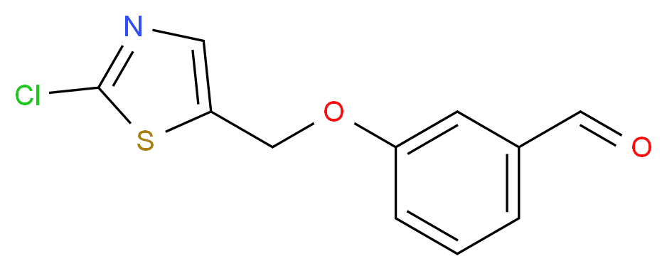 3-[(2-Chloro-1,3-thiazol-5-yl)methoxy]-benzenecarbaldehyde_Molecular_structure_CAS_)