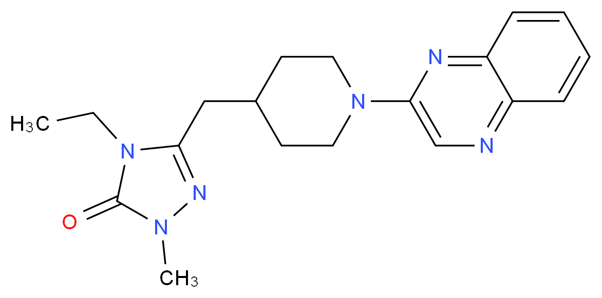 4-ethyl-2-methyl-5-[(1-quinoxalin-2-ylpiperidin-4-yl)methyl]-2,4-dihydro-3H-1,2,4-triazol-3-one_Molecular_structure_CAS_)