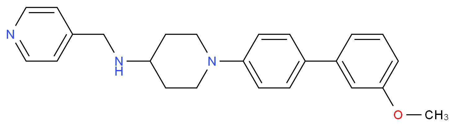 1-(3'-methoxy-4-biphenylyl)-N-(4-pyridinylmethyl)-4-piperidinamine_Molecular_structure_CAS_)