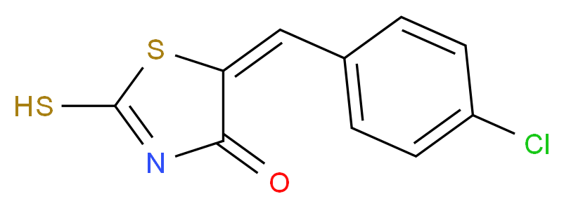 (5E)-5-(4-Chlorobenzylidene)-2-mercapto-1,3-thiazol-4(5H)-one_Molecular_structure_CAS_81154-18-9)