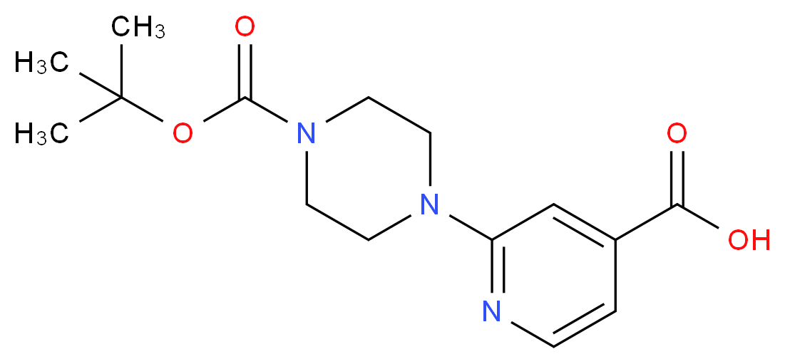 2-[4-(tert-butoxycarbonyl)piperazin-1-yl]isonicotinic acid_Molecular_structure_CAS_654663-42-0)