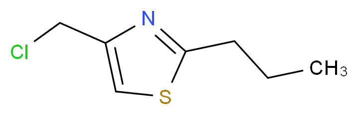 4-(chloromethyl)-2-propyl-1,3-thiazole_Molecular_structure_CAS_40516-58-3)