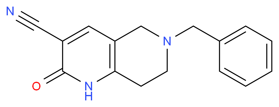 6-benzyl-2-oxo-1,2,5,6,7,8-hexahydro-1,6-naphthyridine-3-carbonitrile_Molecular_structure_CAS_)