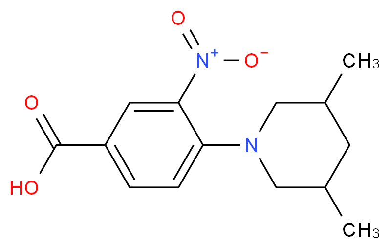 4-(3,5-Dimethyl-piperidin-1-yl)-3-nitro-benzoic acid_Molecular_structure_CAS_)