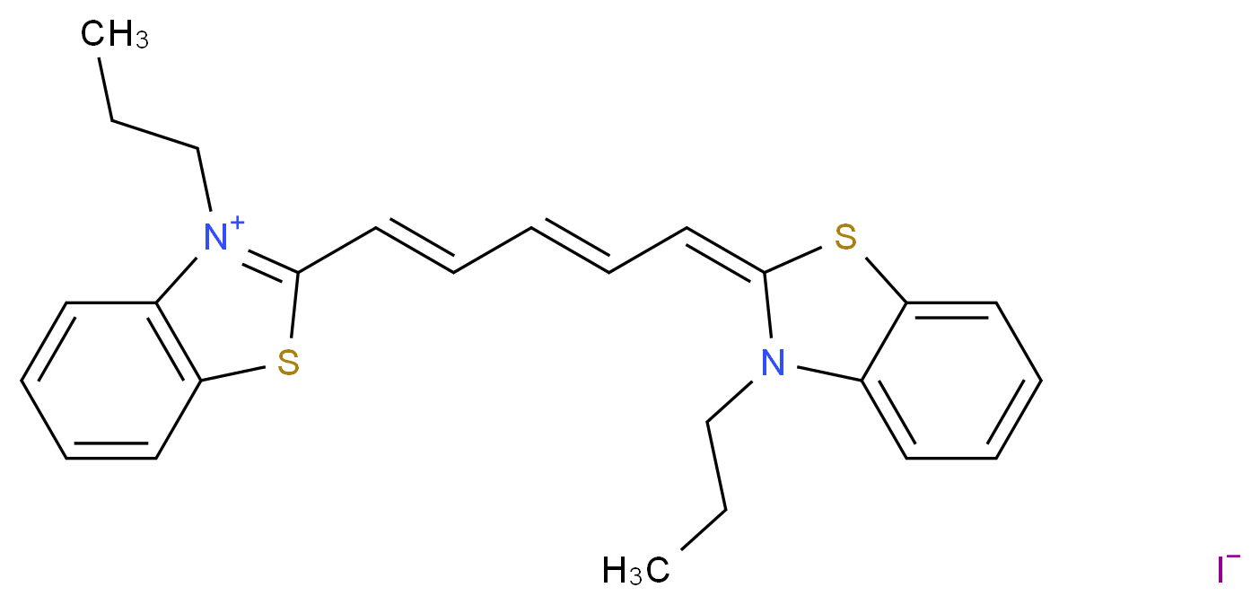 3,3'-Di-n-propylthiadicarbocyanine iodide_Molecular_structure_CAS_53213-94-8)