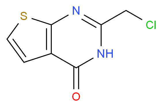 2-(chloromethyl)-3H,4H-thieno[2,3-d]pyrimidin-4-one_Molecular_structure_CAS_)