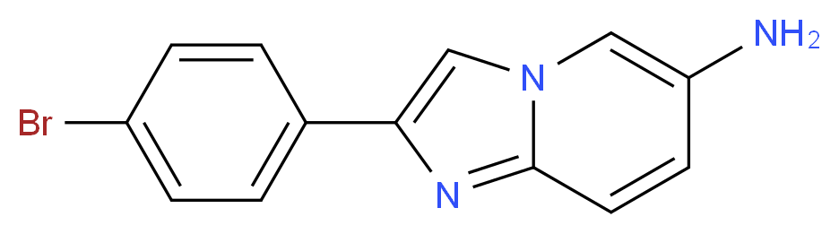2-(4-Bromophenyl)imidazo[1,2-a]pyridin-6-ylamine_Molecular_structure_CAS_)