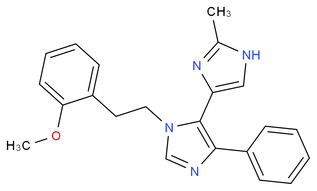 3'-[2-(2-methoxyphenyl)ethyl]-2-methyl-5'-phenyl-1H,3'H-4,4'-biimidazole_Molecular_structure_CAS_)