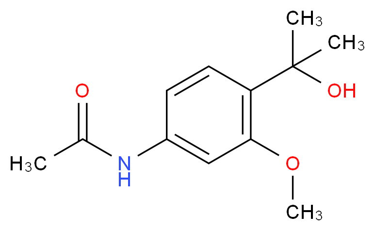 N-[4-(2-hydroxypropan-2-yl)-3-methoxyphenyl]acetamide_Molecular_structure_CAS_)