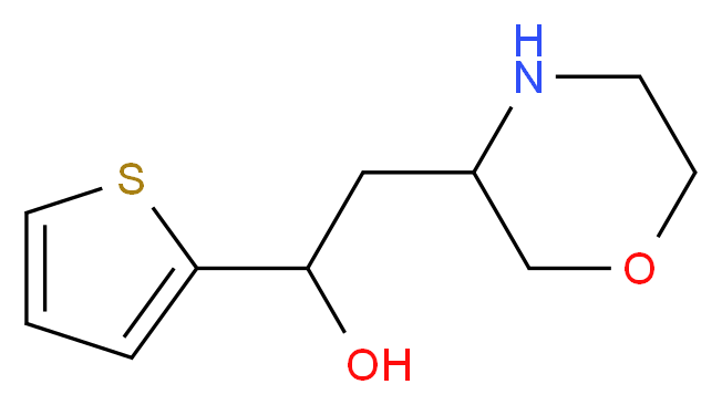 2-(morpholin-3-yl)-1-(thiophen-2-yl)ethan-1-ol_Molecular_structure_CAS_)