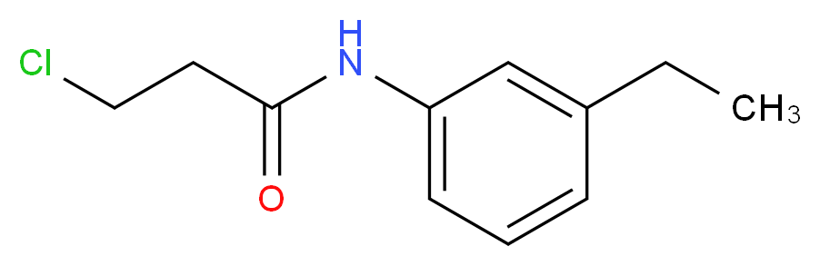 3-Chloro-N-(3-ethylphenyl)propanamide_Molecular_structure_CAS_573997-99-6)