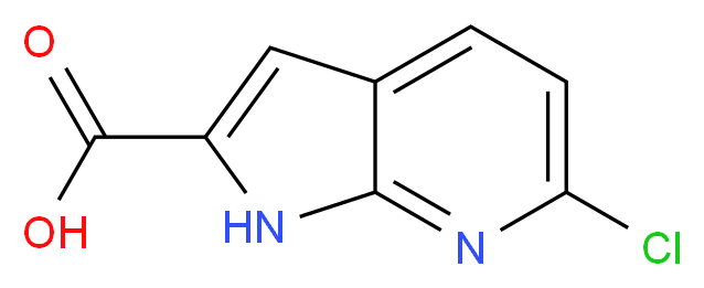 6-Chloro-1H-pyrrolo[2,3-b]pyridine-2-carboxylic acid_Molecular_structure_CAS_800402-07-7)