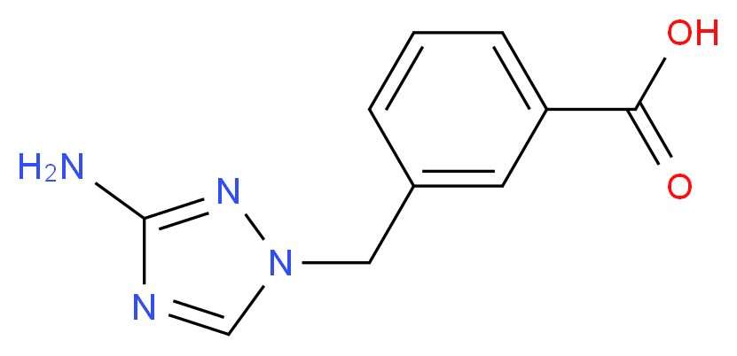3-[(3-amino-1H-1,2,4-triazol-1-yl)methyl]benzoic acid_Molecular_structure_CAS_)