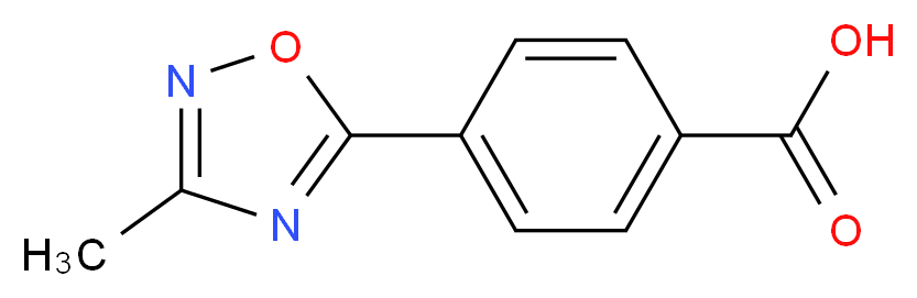 4-(3-Methyl-1,2,4-oxadiazol-5-yl)benzoic acid_Molecular_structure_CAS_851048-56-1)