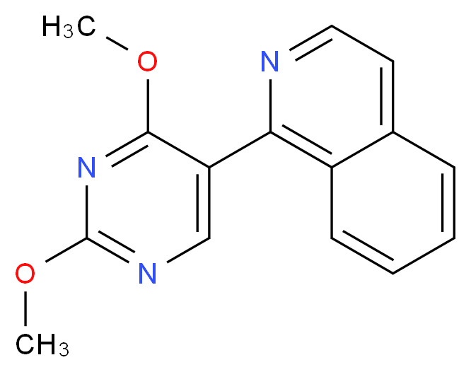 1-(2,4-dimethoxypyrimidin-5-yl)isoquinoline_Molecular_structure_CAS_)