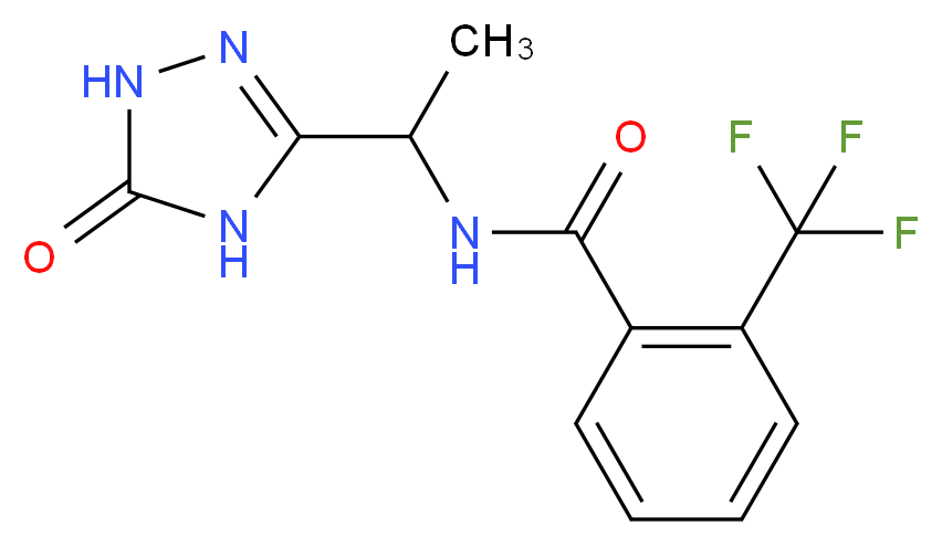 N-[1-(5-oxo-4,5-dihydro-1H-1,2,4-triazol-3-yl)ethyl]-2-(trifluoromethyl)benzamide_Molecular_structure_CAS_)