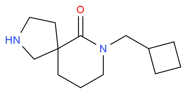 7-(cyclobutylmethyl)-2,7-diazaspiro[4.5]decan-6-one_Molecular_structure_CAS_)