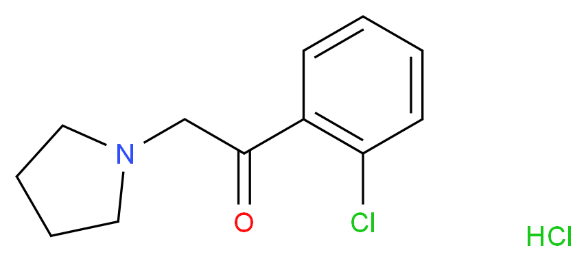 1-(2-chlorophenyl)-2-pyrrolidin-1-ylethanone hydrochloride_Molecular_structure_CAS_)