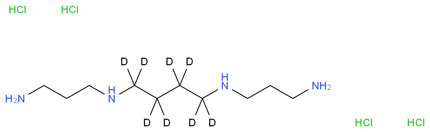 Spermine-(butane-d8) tetrahydrochloride_Molecular_structure_CAS_1173022-85-9)