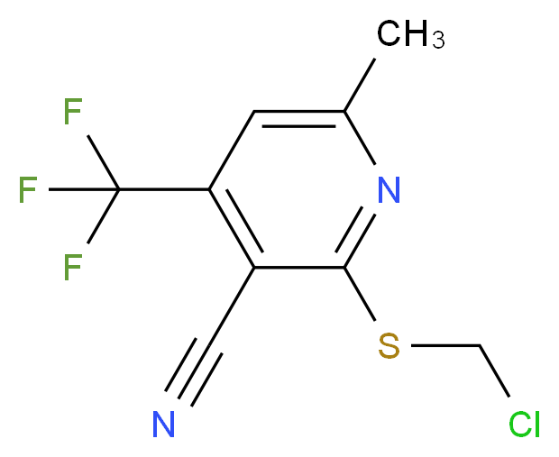2-[(chloromethyl)thio]-6-methyl-4-(trifluoromethyl)nicotinonitrile_Molecular_structure_CAS_)
