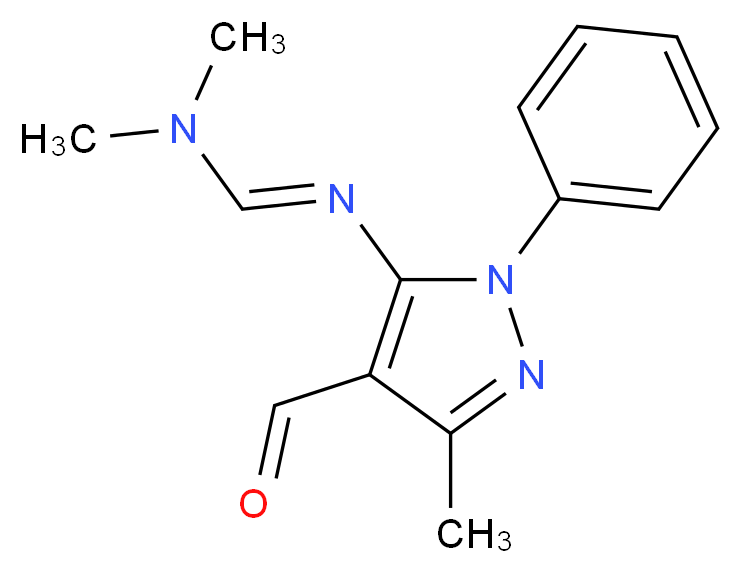 N'-(4-Formyl-3-methyl-1-phenyl-1H-pyrazol-5-yl)-N,N-dimethyliminoformamide_Molecular_structure_CAS_58668-41-0)