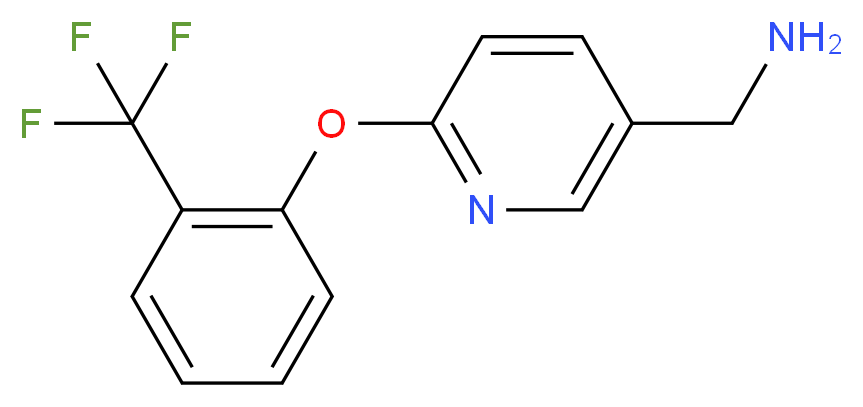 {6-[2-(trifluoromethyl)phenoxy]pyridin-3-yl}methanamine_Molecular_structure_CAS_)