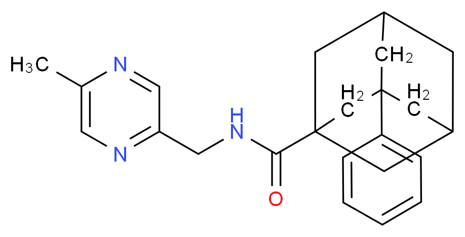 N-[(5-methylpyrazin-2-yl)methyl]-3-phenyladamantane-1-carboxamide_Molecular_structure_CAS_)