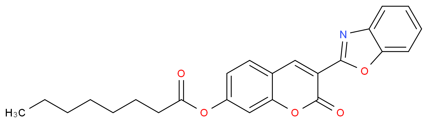 3-(2-Benzoxazolyl)umbelliferyl octanoate_Molecular_structure_CAS_97004-80-3)