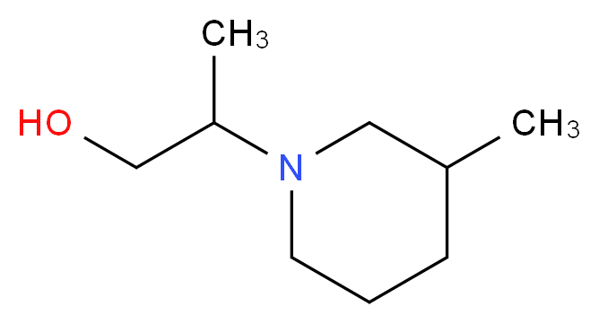 2-(3-Methylpiperidin-1-yl)propan-1-ol_Molecular_structure_CAS_)
