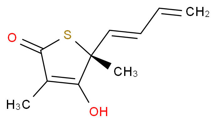 (5R)-5-[(1E)-BUTA-1,3-DIENYL]-4-HYDROXY-3,5-DIMETHYLTHIOPHEN-2(5H)-ONE_Molecular_structure_CAS_)