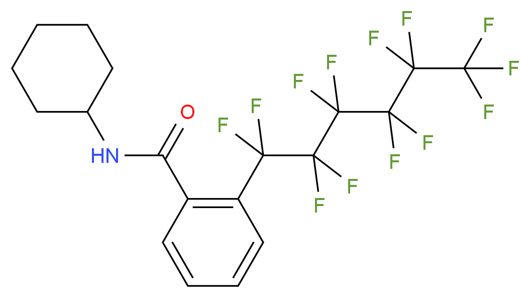N-cyclohexyl-2-(1,1,2,2,3,3,4,4,5,5,6,6,6-tridecafluorohexyl)benzamide_Molecular_structure_CAS_)
