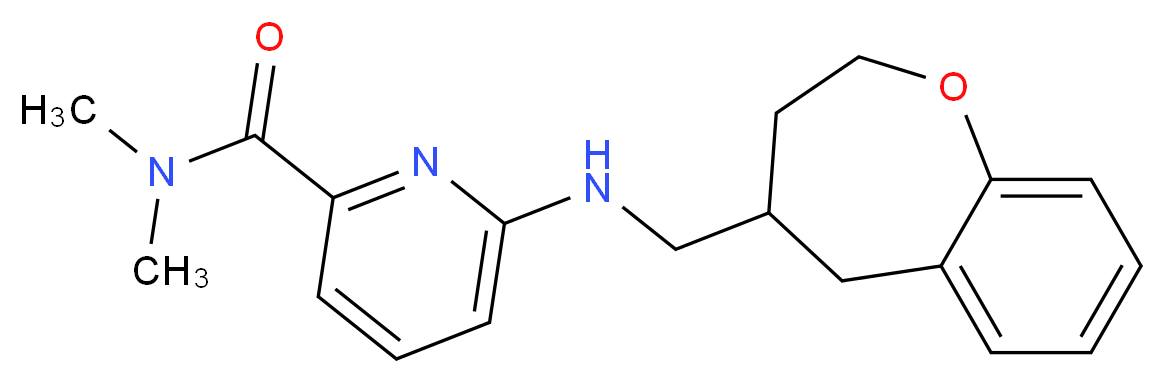 N,N-dimethyl-6-[(2,3,4,5-tetrahydro-1-benzoxepin-4-ylmethyl)amino]pyridine-2-carboxamide_Molecular_structure_CAS_)
