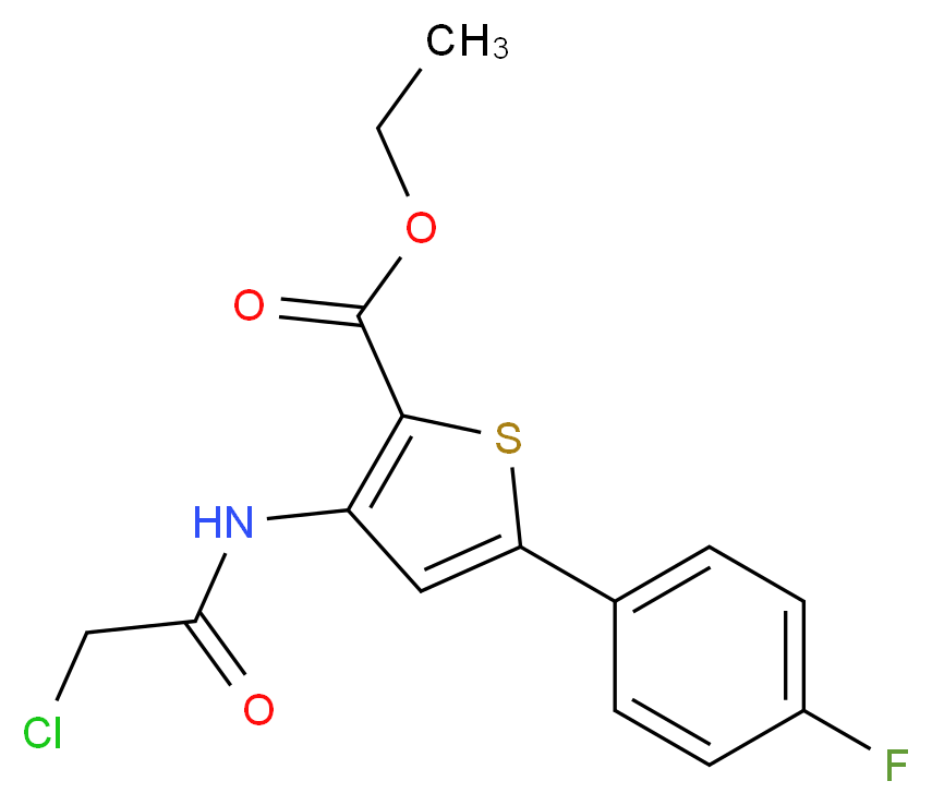 ethyl 3-[(chloroacetyl)amino]-5-(4-fluorophenyl)thiophene-2-carboxylate_Molecular_structure_CAS_)
