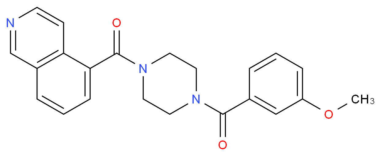 5-{[4-(3-methoxybenzoyl)-1-piperazinyl]carbonyl}isoquinoline_Molecular_structure_CAS_)