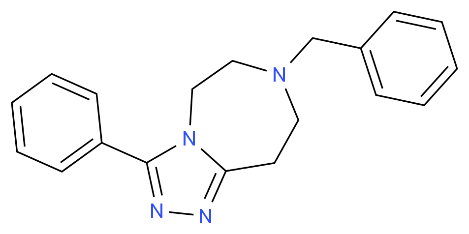 7-benzyl-3-phenyl-6,7,8,9-tetrahydro-5H-[1,2,4]triazolo[4,3-d][1,4]diazepine_Molecular_structure_CAS_)