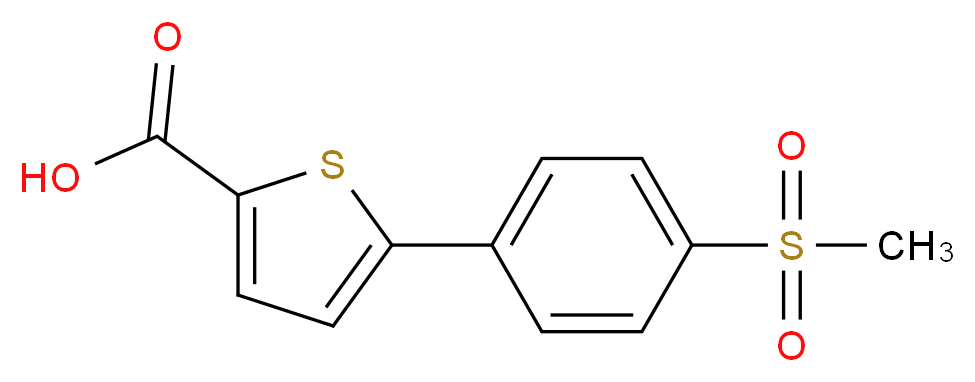 5-(4-Methanesulfonyl-phenyl)-thiophene-2-carboxylic acid_Molecular_structure_CAS_)