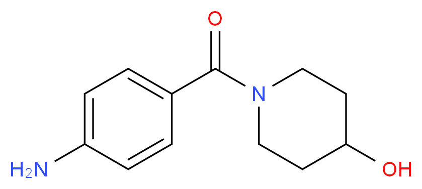1-[(4-aminophenyl)carbonyl]piperidin-4-ol_Molecular_structure_CAS_466694-74-6)