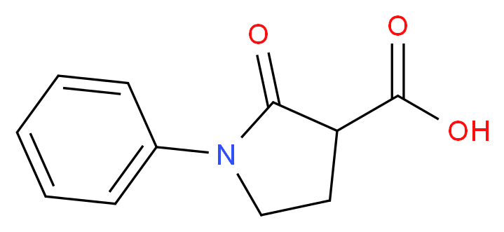 1-Phenyl-2-oxo-3-pyrrolidinecarboxylic acid_Molecular_structure_CAS_56137-52-1)
