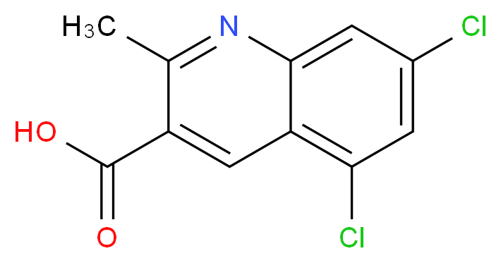 5,7-DICHLORO-2-METHYLQUINOLINE-3-CARBOXYLIC ACID_Molecular_structure_CAS_948293-69-4)