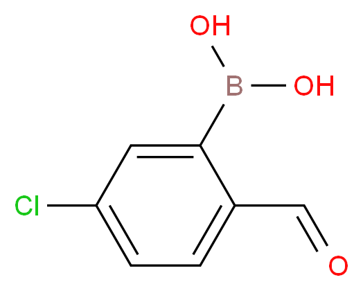 5-Chloro-2-formylphenylboronic acid_Molecular_structure_CAS_870238-36-1)