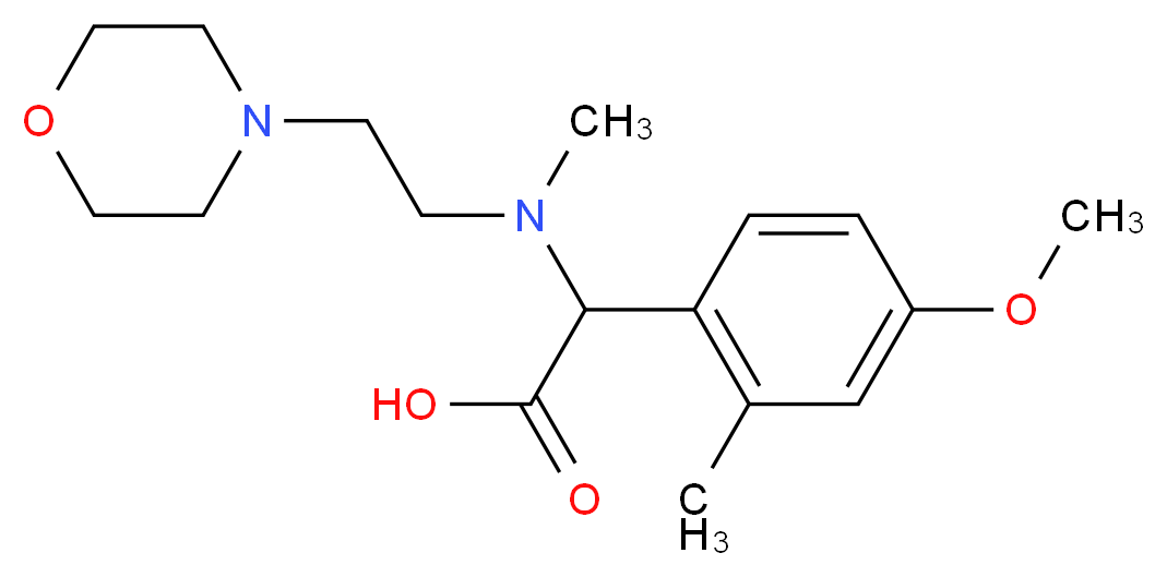 (4-methoxy-2-methylphenyl)[methyl(2-morpholin-4-ylethyl)amino]acetic acid_Molecular_structure_CAS_)